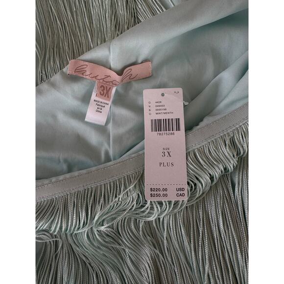 Anthropologie Mint Fringe Dress – Bold & Breezy 3X (NWT) - Picture 6 of 6